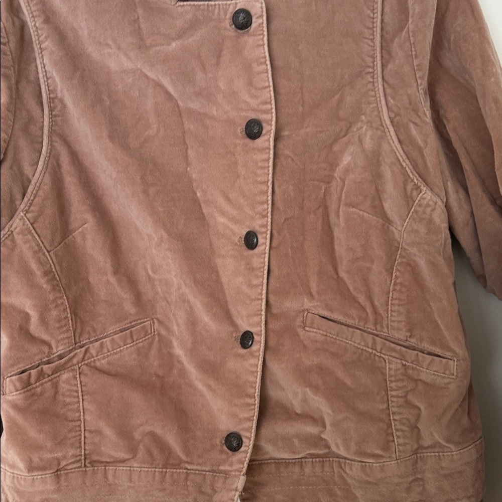 Free People Velvet Utility Jacket - Picture 3 of 10